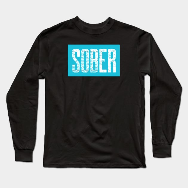 SOBER, Sober faded, Sober Retro Long Sleeve T-Shirt by Soberish